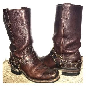 Moving Sale! Frye Womens Harness Boots